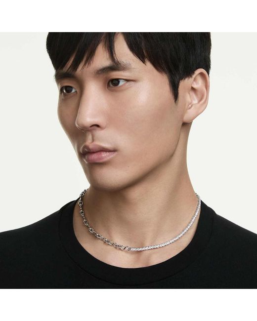 Swarovski White Matrix Necklace for men