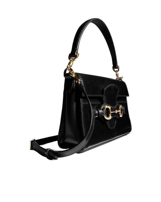 Gucci Black Horsebit Duomo Small Top Handle Bag
