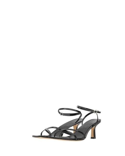 Aeyde Black Criss-Cross Strap Sandals