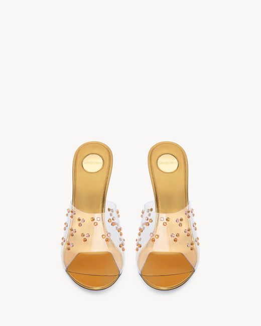 Saint Laurent White Mae Mules