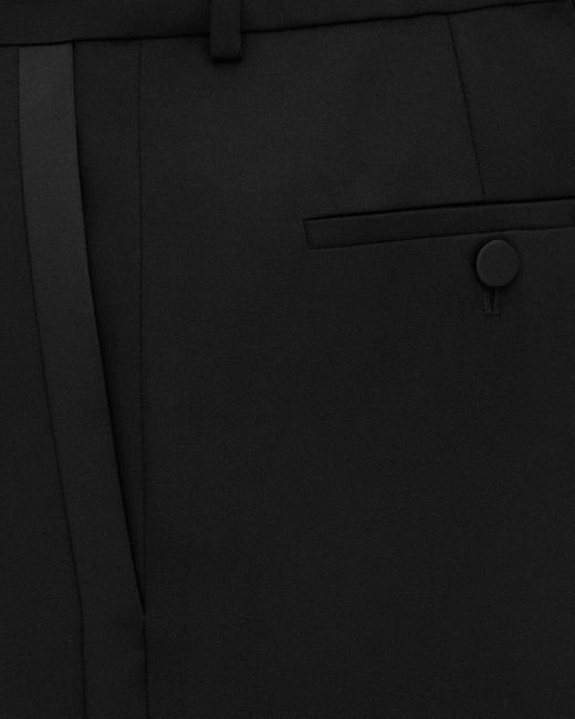 Saint Laurent Black Texdeo High-Waisted Pants for men