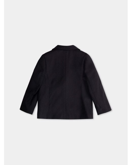 Balmain Blue Double-Breasted Blazer