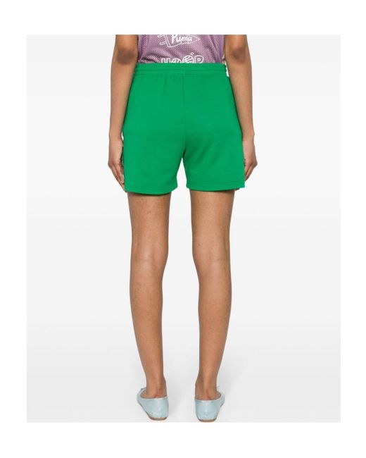 P.A.R.O.S.H. Green Striped Jersey Shorts