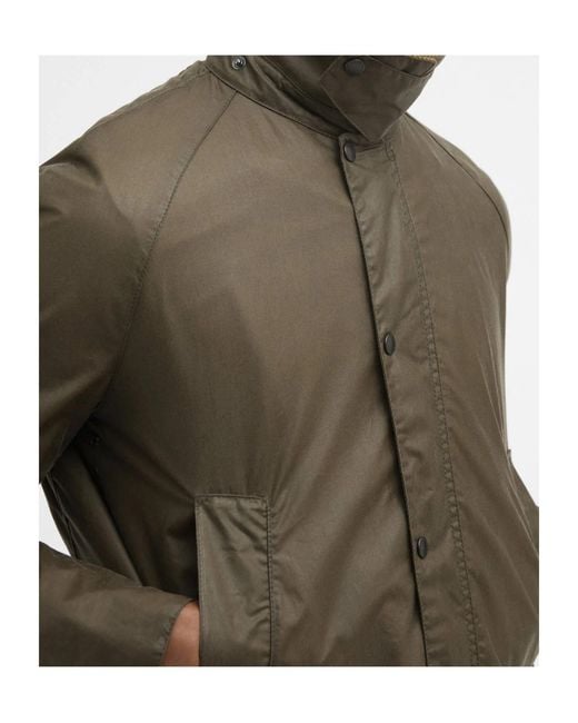 Barbour Green Lightweight Ashby Waxed Jacket for men