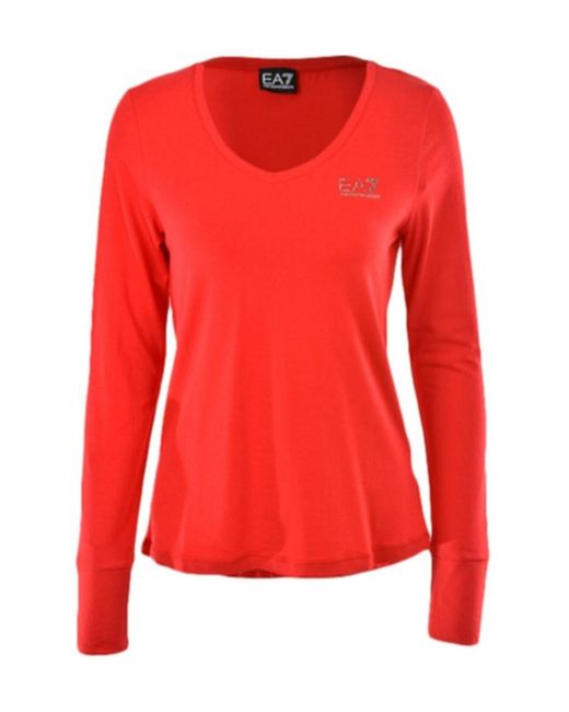EA7 Red Logo T-Shirt