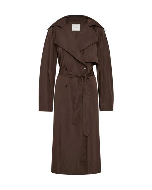 St. Agni Brown Double-Breasted Trench Coat