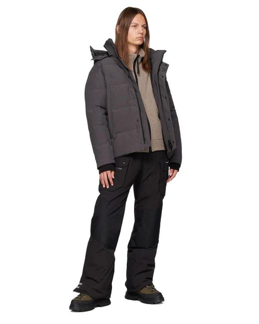 Canada Goose Gray Wyndham Zipper Down Jacket for men