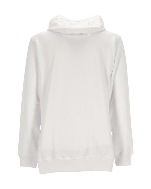 Comme des Garçons White Graphic-Print Drawstring Hoodie for men