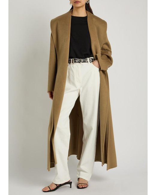Rohe Natural Double-Faced Belted Wool And Cashmere-Blend Coat