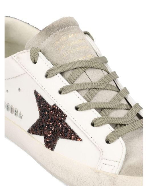 Golden Goose Deluxe Brand Natural Super Star Lace-Up Sneakers