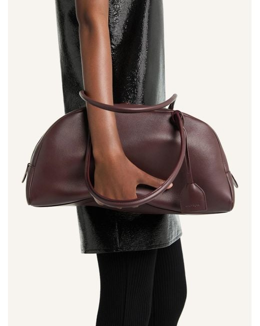 Courreges Brown Courrèges Monday Zip Shoulder Bag