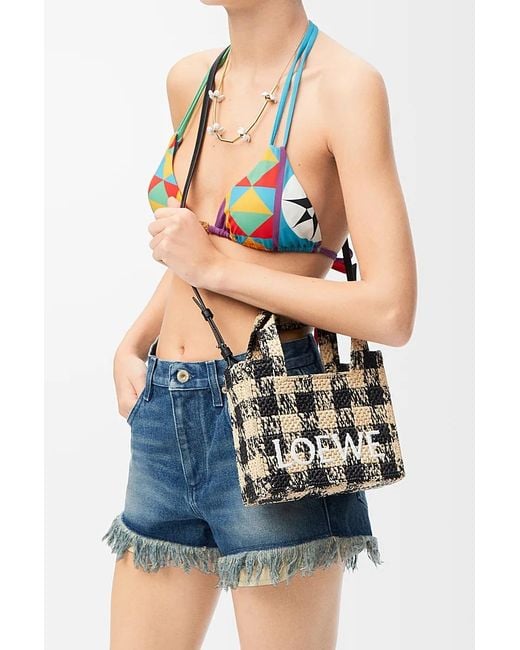 Loewe Black Mini Font Tote