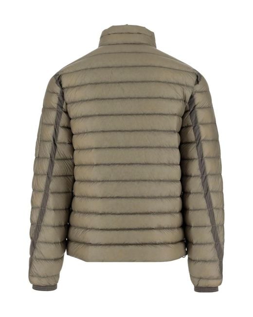 C P Company Green High Collar Dd-Shell Bomber Jacket for men