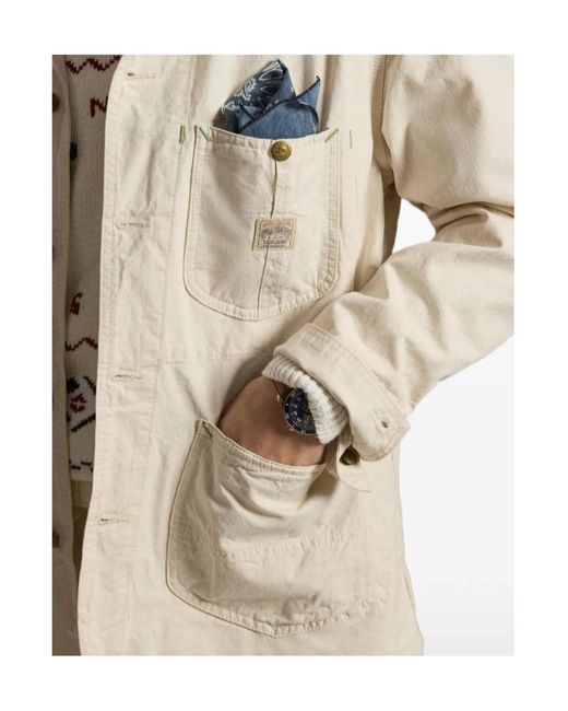 Polo Ralph Lauren Natural Buttoned Patch-Pocket Jacket for men