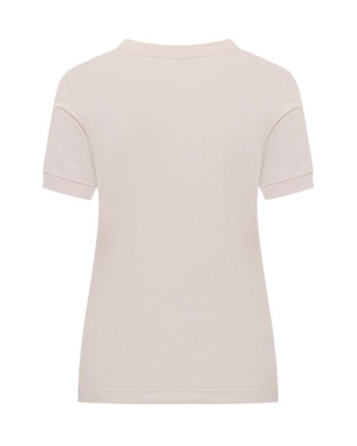 Dolce & Gabbana White Logo Embellished T-Shirt