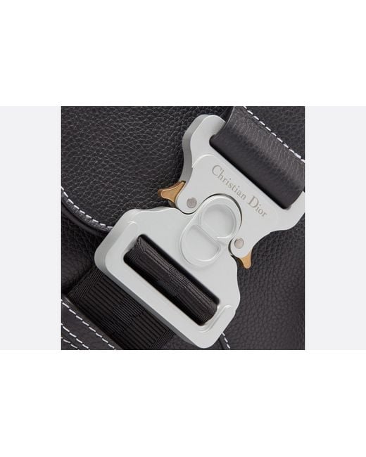 Dior Black Saddle Bag for men