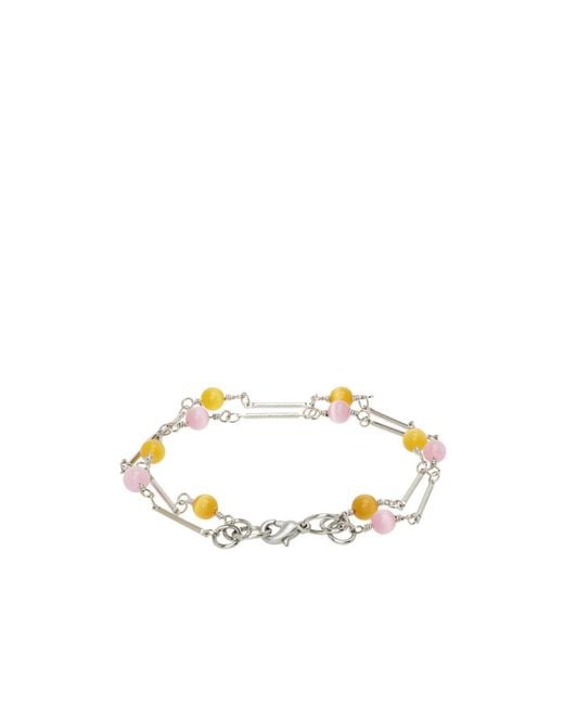 Our Legacy Metallic Multi-Layer Chain Bracelet for men