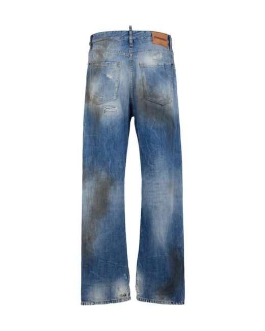 DSquared² Blue Belt Loop Jeans for men