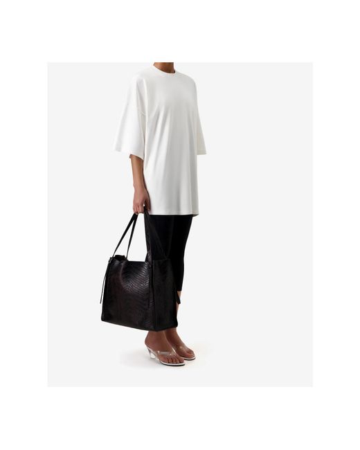 Coperni White Oversized Short-Sleeve Sweater