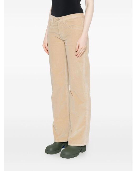 Dondup Natural Jacklyn Wide-Leg Corduroy Pants