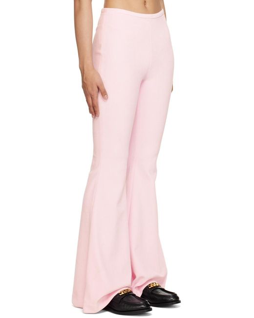 Alexander Wang Pink Mid-Rise Flared Pants