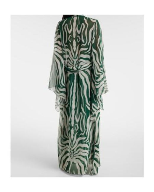 Johanna Ortiz Green Printed Beach Cover-Up
