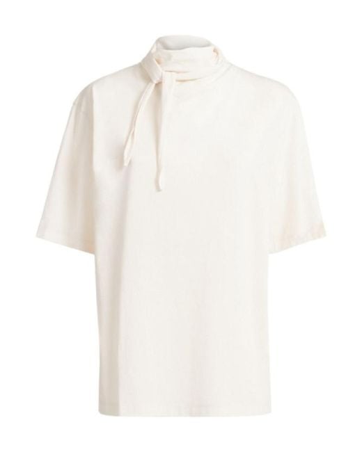 Lemaire White T-Shirt W/ Scarf