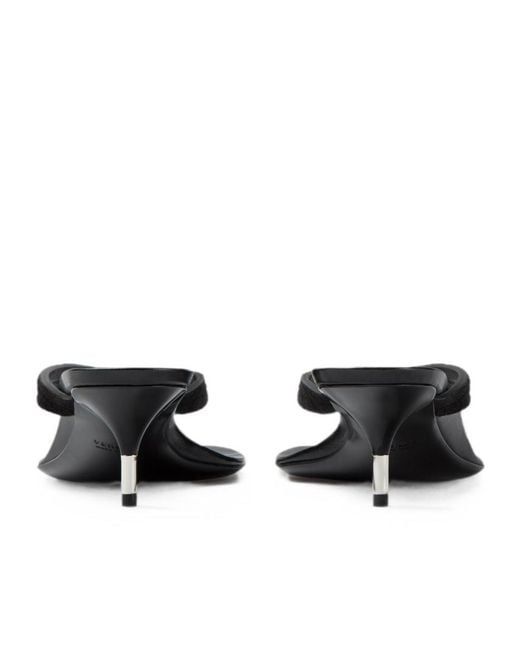 Versace Multicolor Medusa-Plaque Kitten-Heel Mules