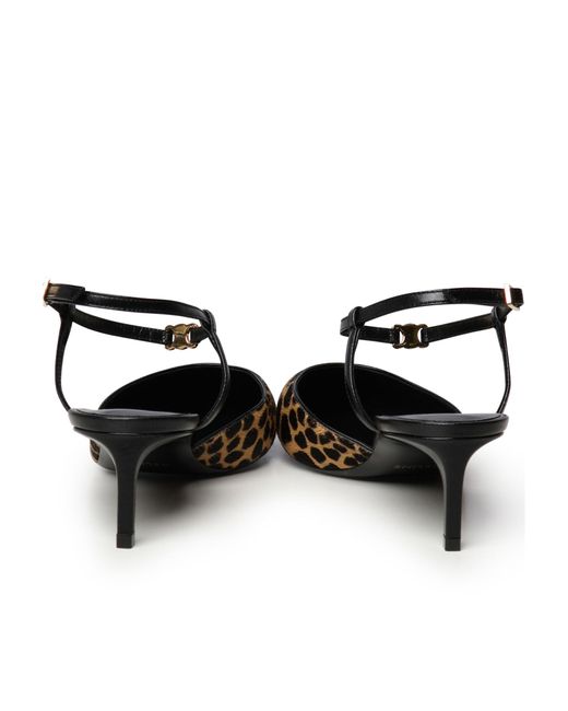 Céline Black Pointed High-Heeled Sandals