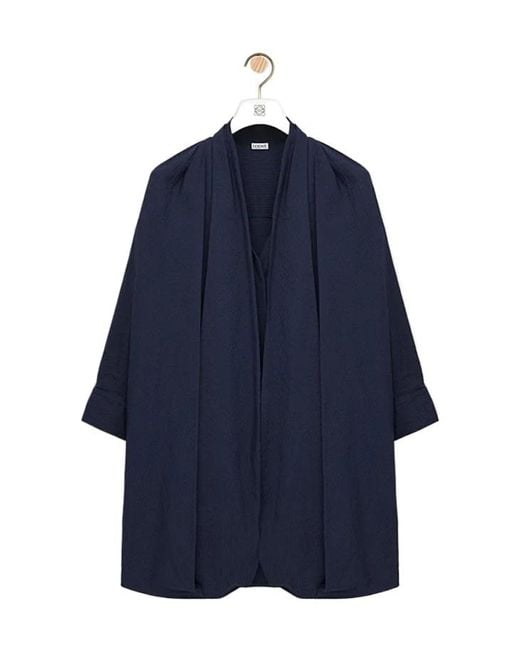 Loewe Blue Draped Dress