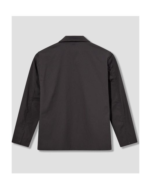 Norse Projects Gray Lapel Long-Sleeved Shirt for men