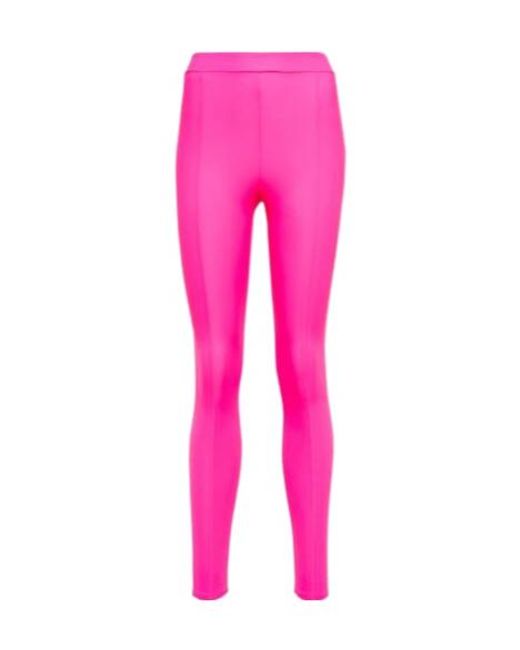 Alex Perry Pink High-Rise Leggings
