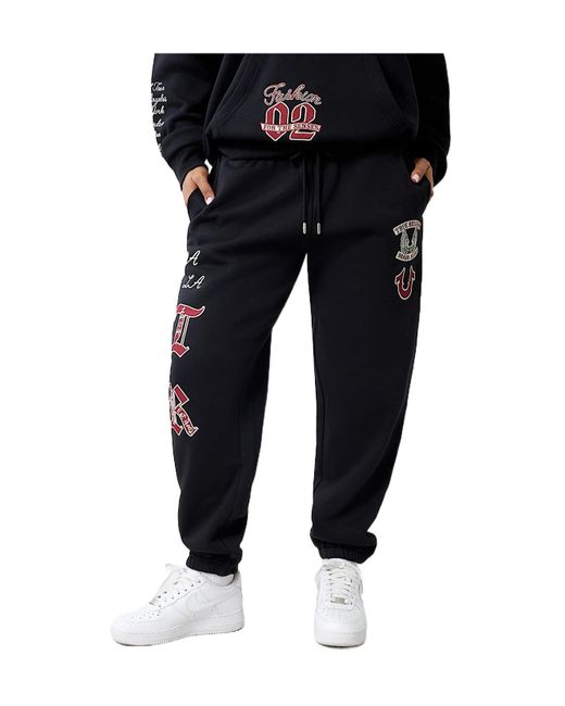 True Religion Black Drawstring Casual Pants
