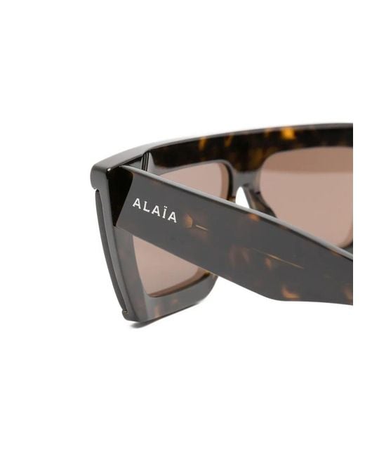 Alaïa Multicolor Alaïa Rectangular Acetate Sunglasses