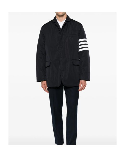 Thom Browne Blue Striped Jacket for men