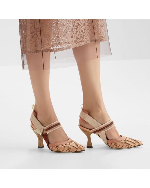 Fendi Pink Colibri Pointed Toe Pumps
