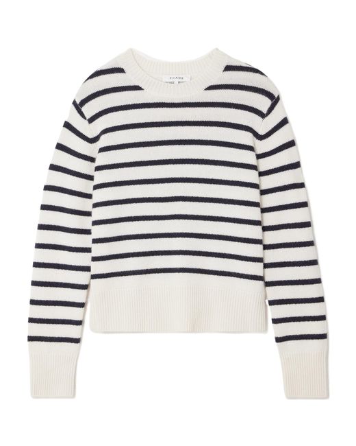 FRAME White Striped Sweater