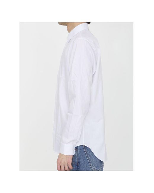 Dior White Homme Cd Icon Long-Sleeved Shirt for men