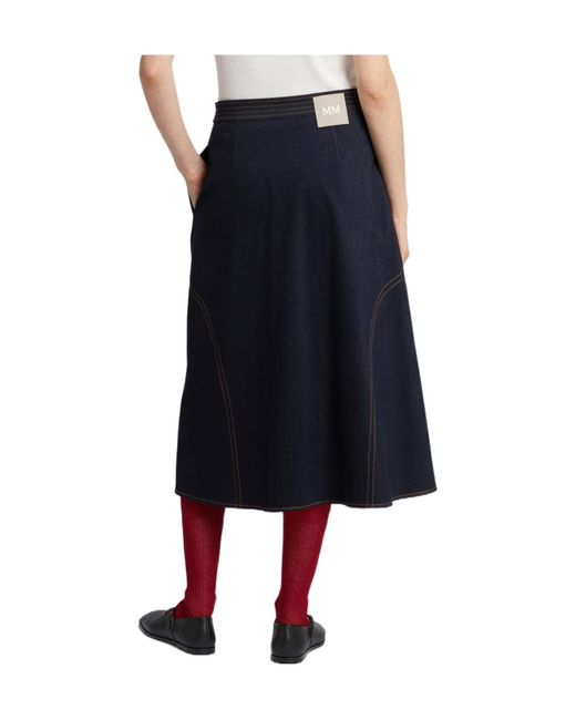 Max Mara Black Flared Skirt