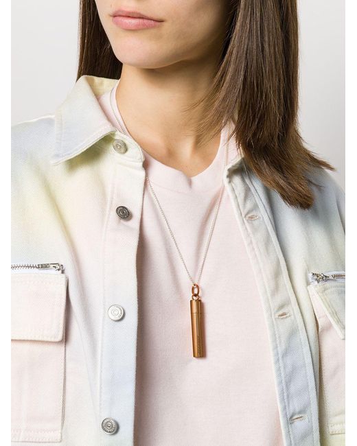 Ambush White Pill Case Charm Necklace for men