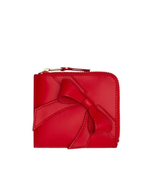 Comme des Garçons Red Big Bow Wallet for men