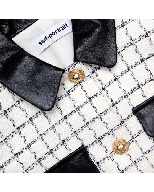 Self-Portrait White Neutrals Jackets