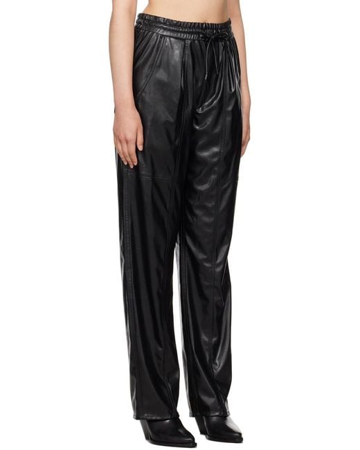 Isabel Marant Black Isabel Marant Étoile Drawstring High-Waist Trousers