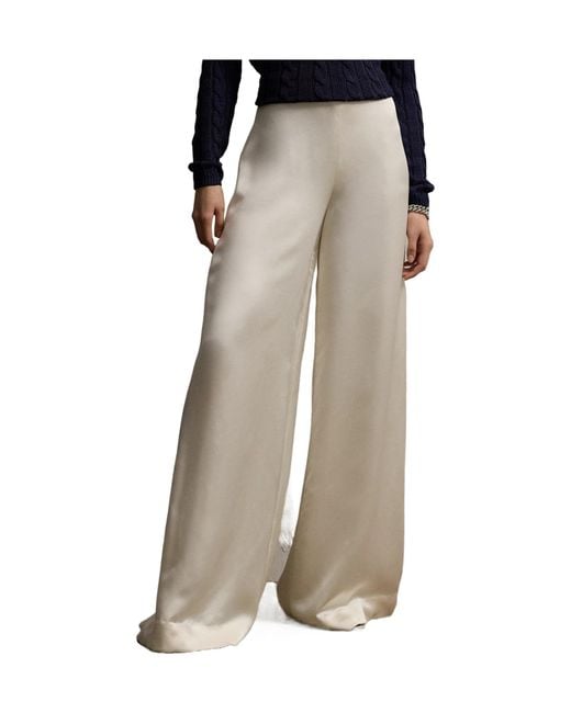 Ralph Lauren Multicolor Satin Trousers
