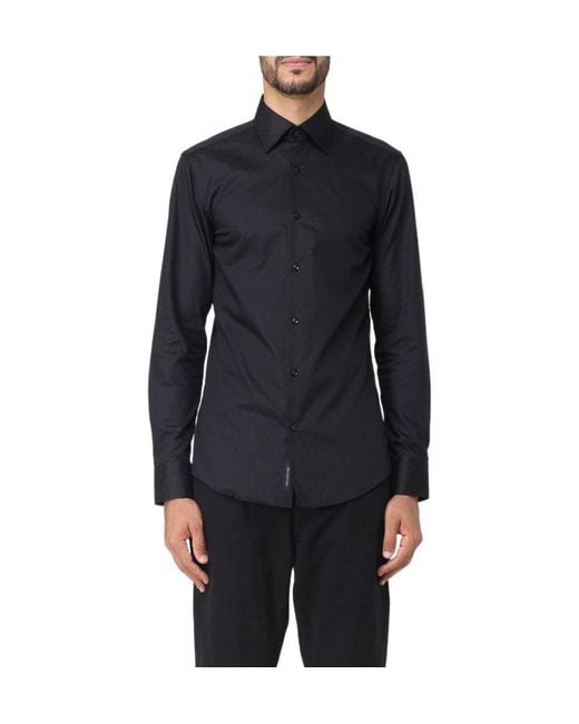 Boss Blue Long-Sleeved Shirt for men