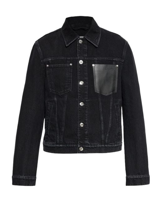 Lanvin Black Denim Jackets for men