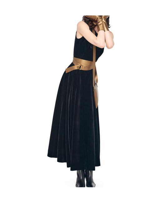 Norma Kamali Blue Grace Maxi Dress