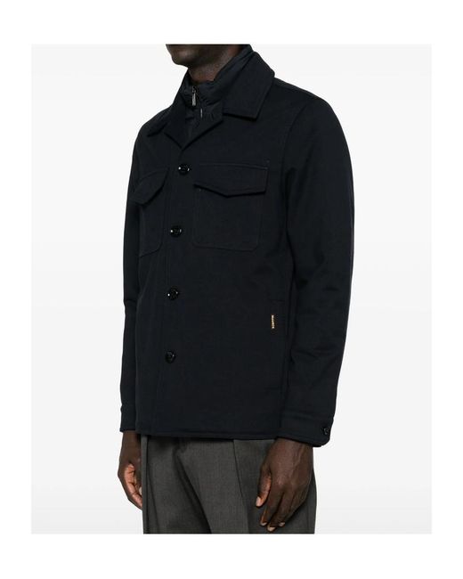 Moorer Black Long-Sleeved Down Jacket for men