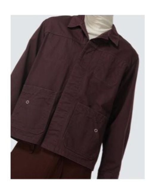 Undercover Purple Cotton Overshirt for men