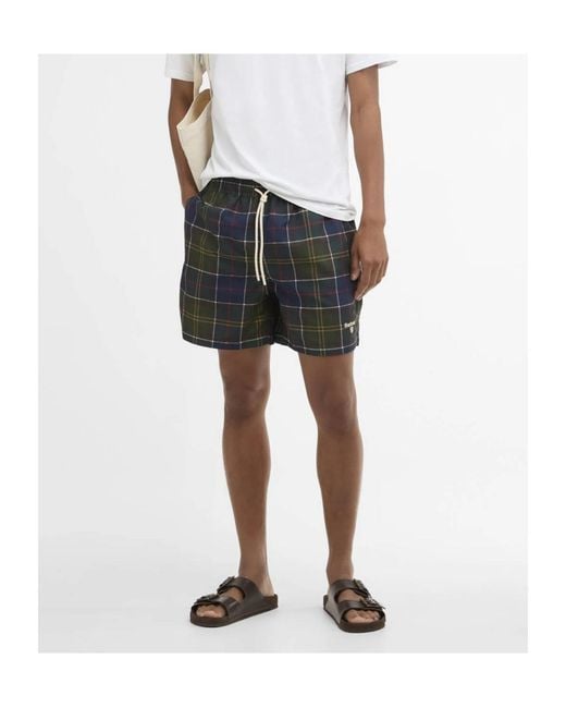 Barbour Multicolor Tartan Swim Short for men
